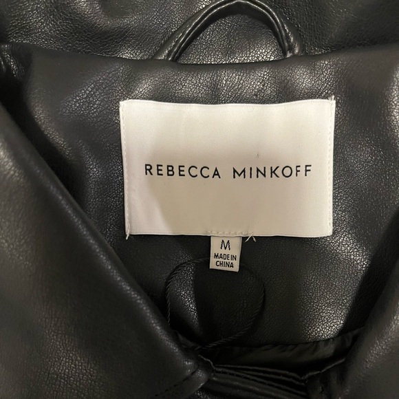 NWT Rebecca Minkoff Moto Jacket Black Medium - Picture 9 of 13